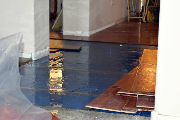 Professional Emergency Water Damage Restoration technician working in Sunny Side, GA